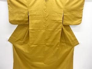 十字絣織り出し手織り紬一つ紋着物